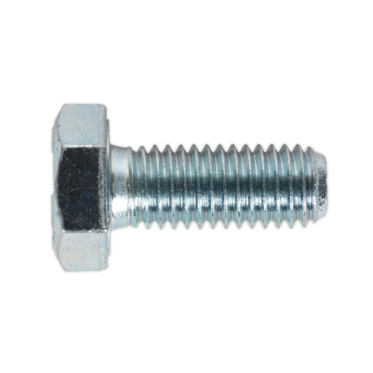 8.8 Zinc Plated HT Setscrew M10 x 25mm, DIN 933 - Pack of 25 SS1025