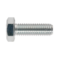 8.8 Zinc Plated HT Setscrew M10 x 30mm, DIN 933 - Pack of 25 SS1030