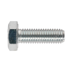 8.8 Zinc Plated HT Setscrew M10 x 30mm, DIN 933 - Pack of 25 SS1030