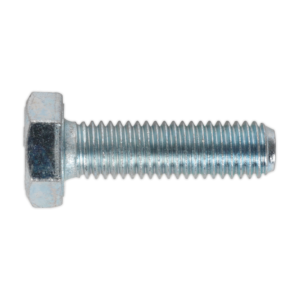 8.8 Zinc Plated HT Setscrew M10 x 35mm, DIN 933 - Pack of 25 SS1035