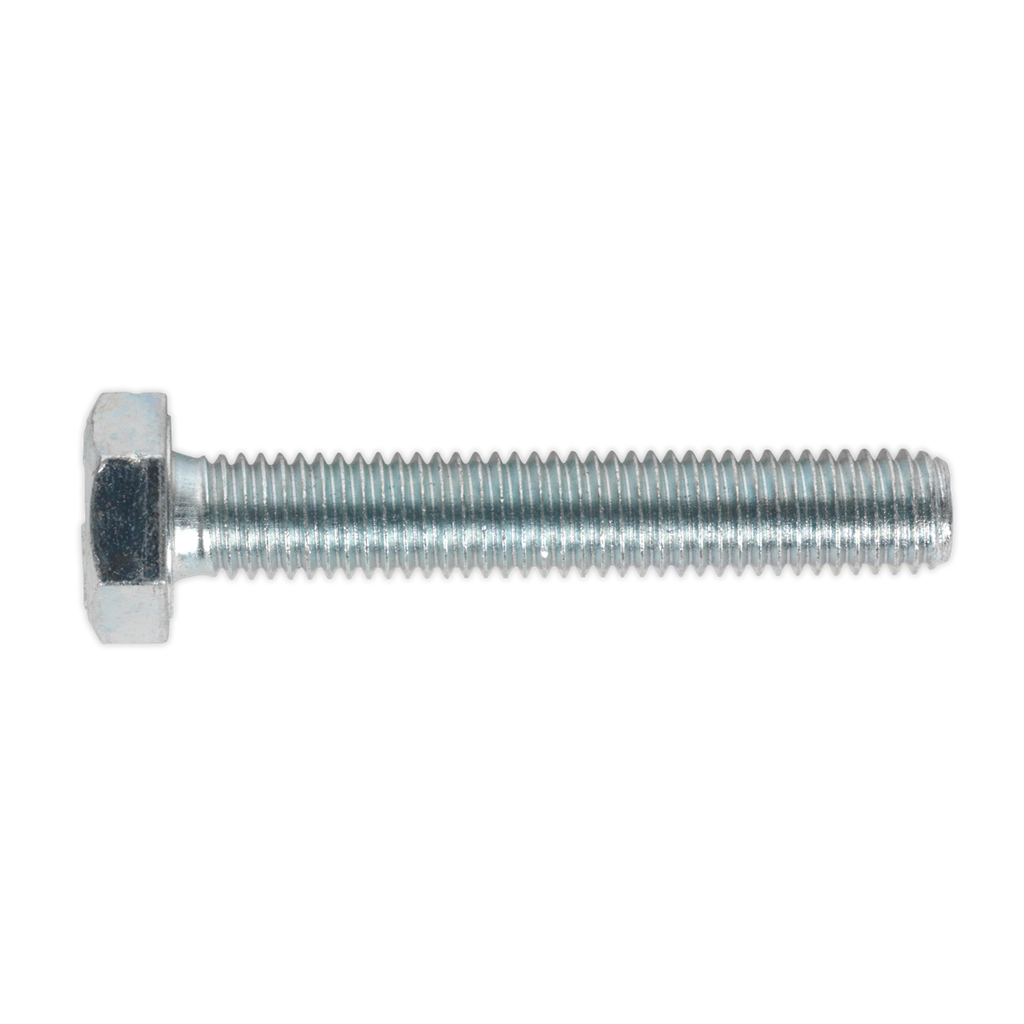 8.8 Zinc Plated HT Setscrew M10 x 60mm, DIN 933 - Pack of 25 SS1060