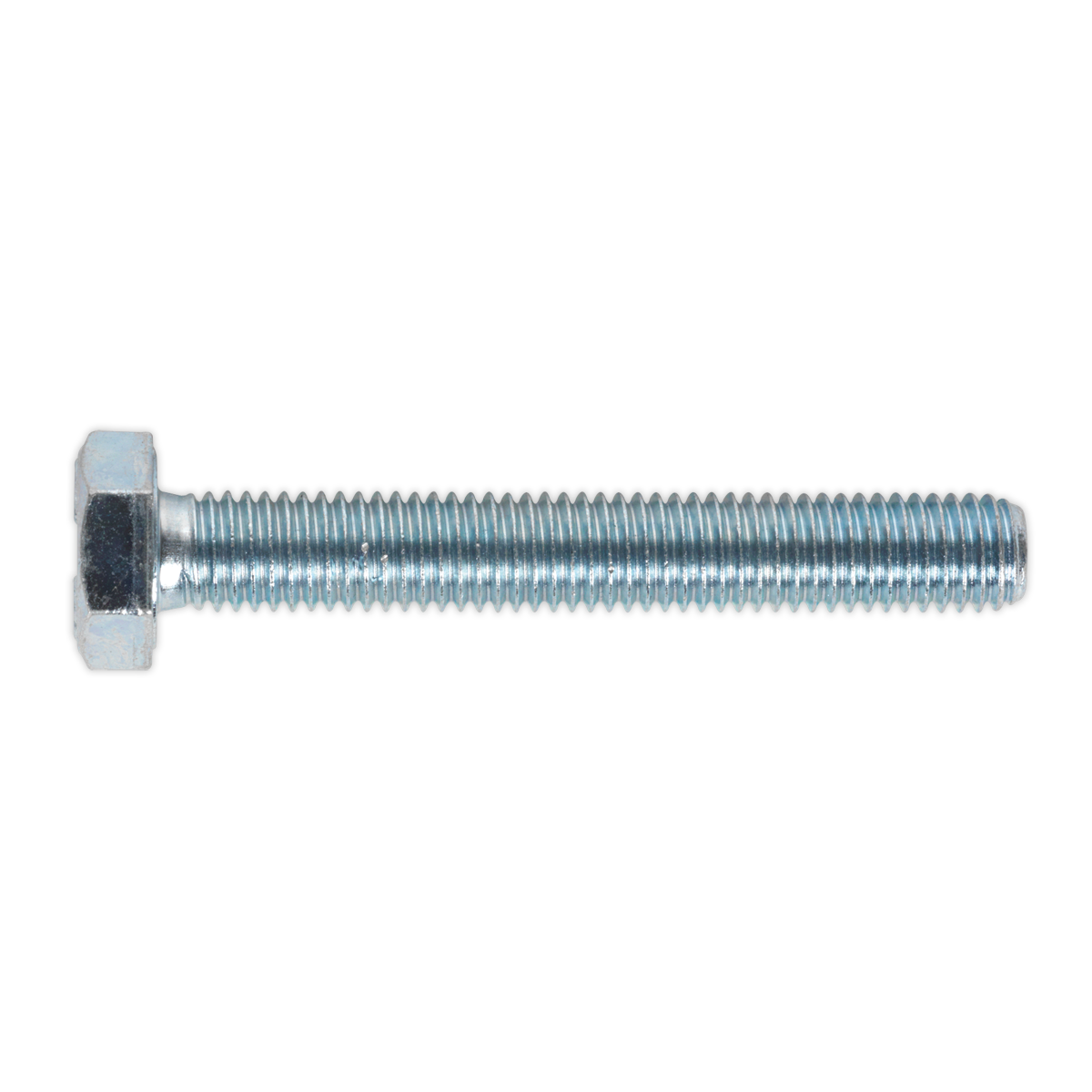 8.8 Zinc Plated HT Setscrew M10 x 70mm, DIN 933 - Pack of 25 SS1070