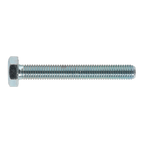 8.8 Zinc Plated HT Setscrew M10 x 75mm, DIN 933 - Pack of 25 SS1075