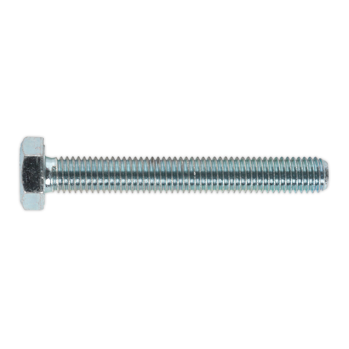 8.8 Zinc Plated HT Setscrew M10 x 75mm, DIN 933 - Pack of 25 SS1075