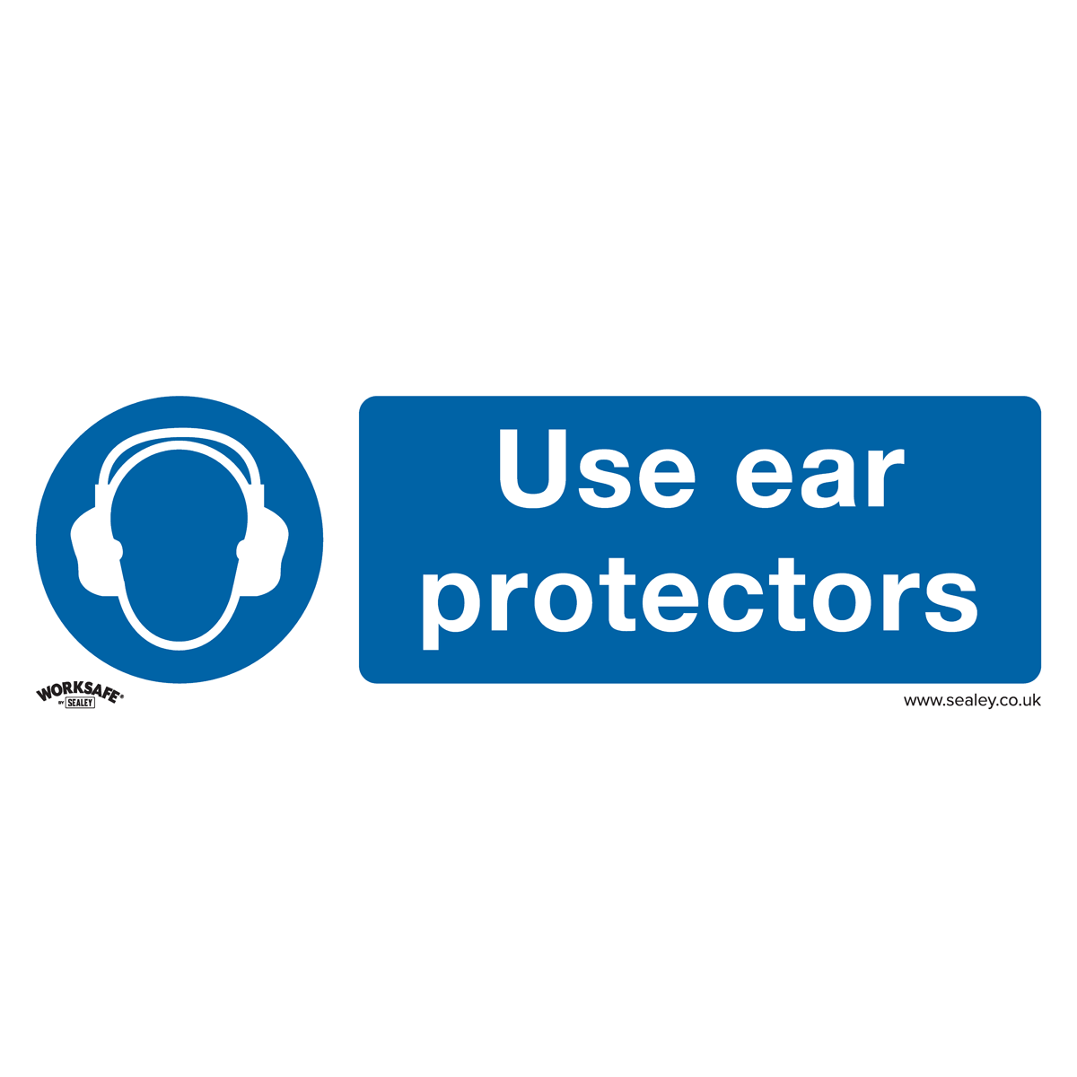 Use Ear Protectors Safety Sign - Self-Adhesive Vinyl SS10V1