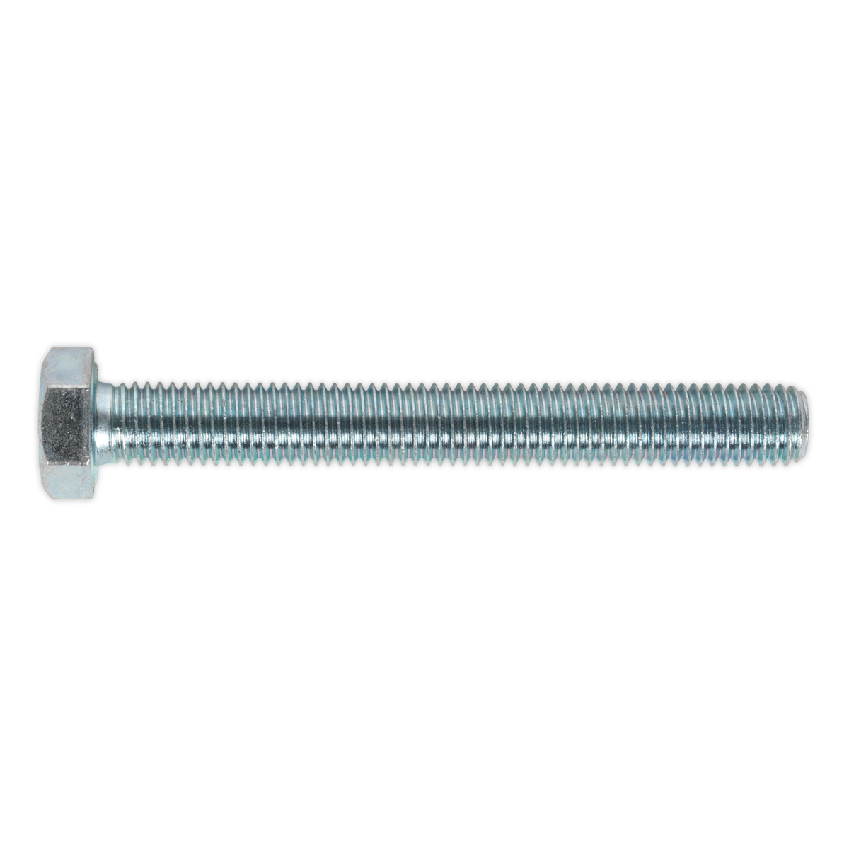 8.8 Zinc Plated HT Setscrew M12 x 100mm, DIN 933 - Pack of 10 SS12100