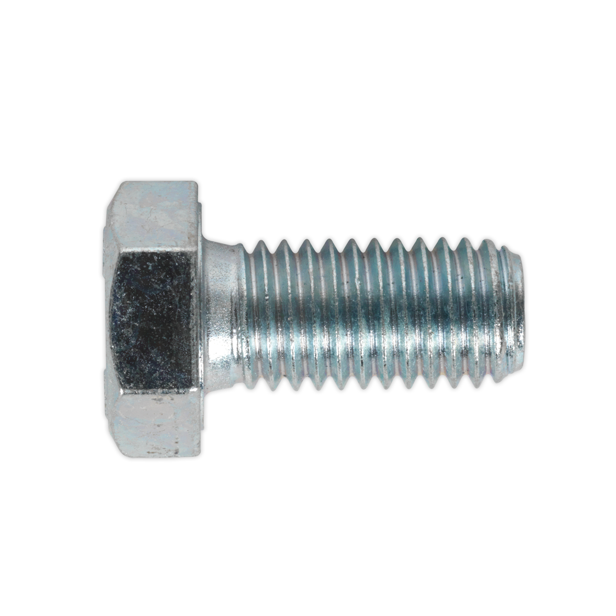 8.8 Zinc Plated HT Setscrew M12 x 25mm, DIN 933 - Pack of 25 SS1225