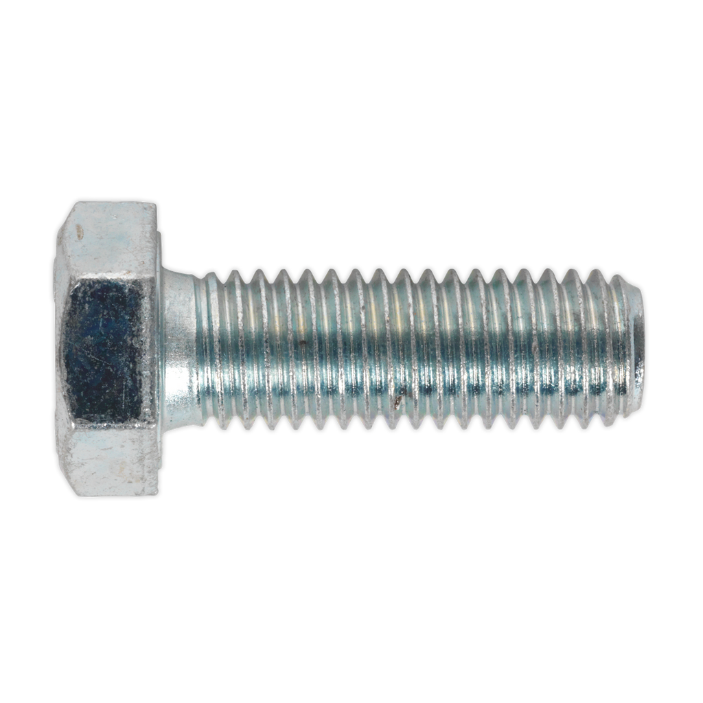 8.8 Zinc Plated HT Setscrew M12 x 35mm, DIN 933 - Pack of 25 SS1235