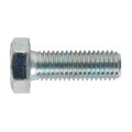 8.8 Zinc Plated HT Setscrew M12 x 35mm, DIN 933 - Pack of 25 SS1235
