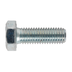 8.8 Zinc Plated HT Setscrew M12 x 35mm, DIN 933 - Pack of 25 SS1235