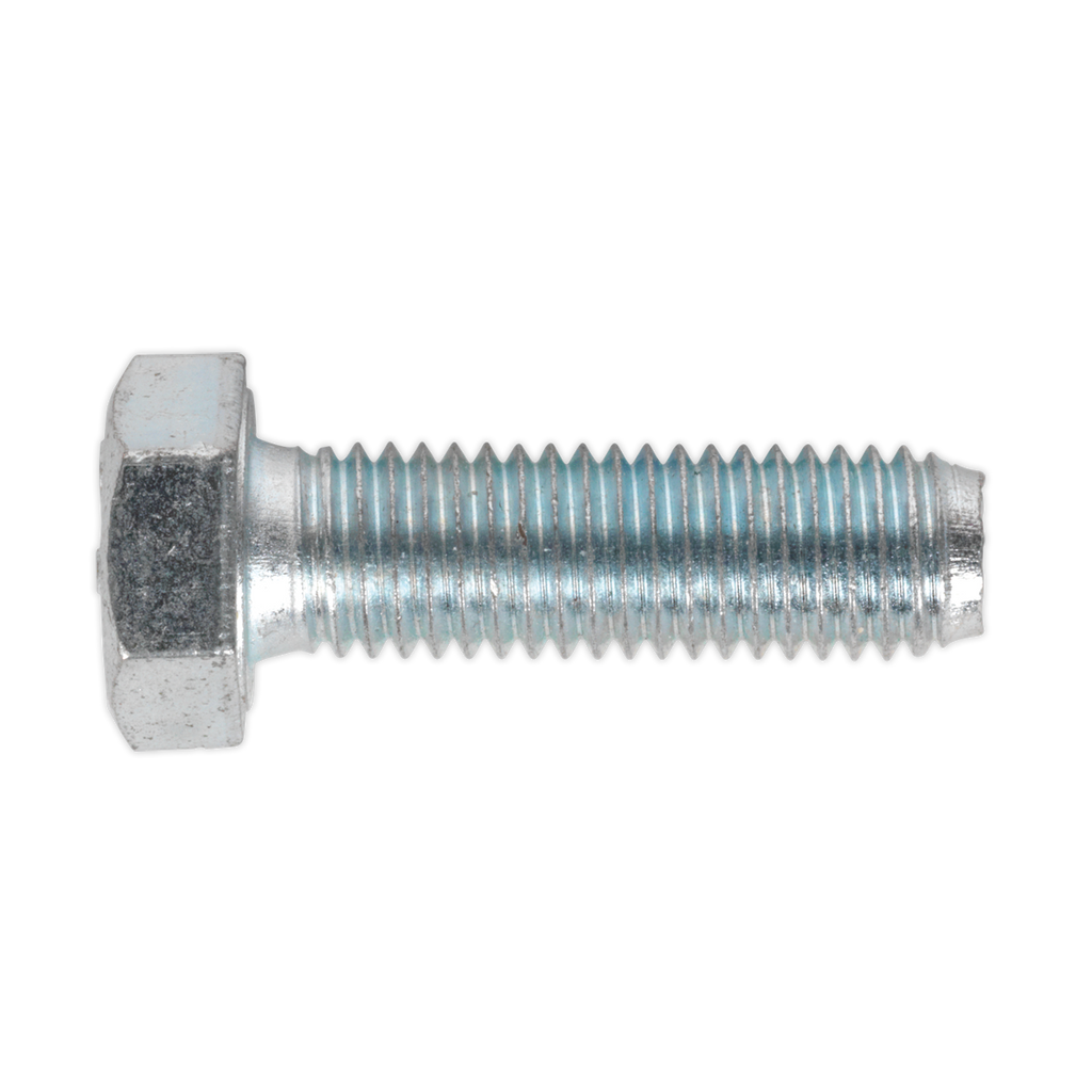 8.8 Zinc Plated HT Setscrew M12 x 40mm, DIN 933 - Pack of 25 SS1240