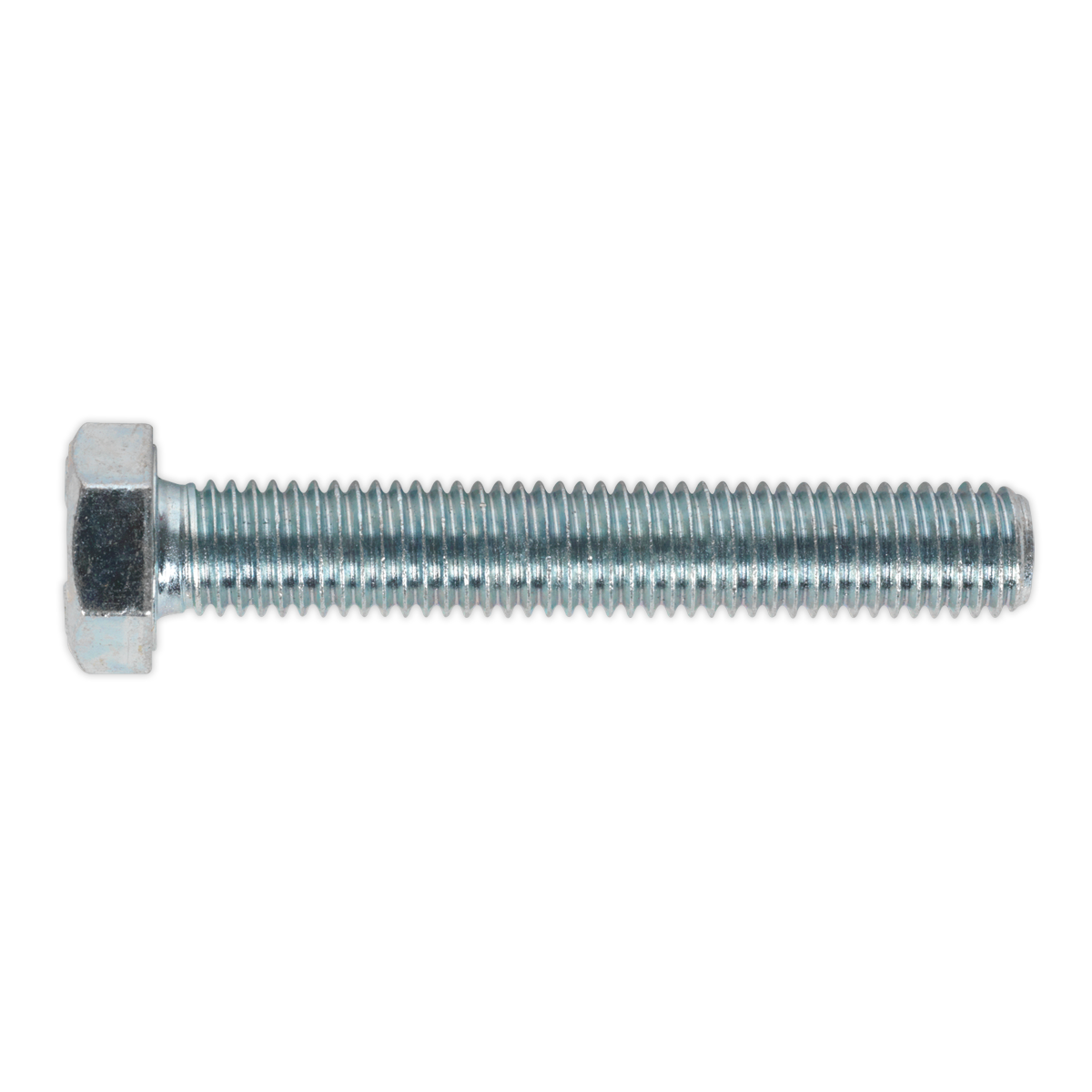 8.8 Zinc Plated HT Setscrew M12 x 75mm, DIN 933 - Pack of 10 SS1275