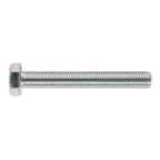 8.8 Zinc Plated HT Setscrew M14 x 100mm, DIN 933 - Pack of 10 SS14100