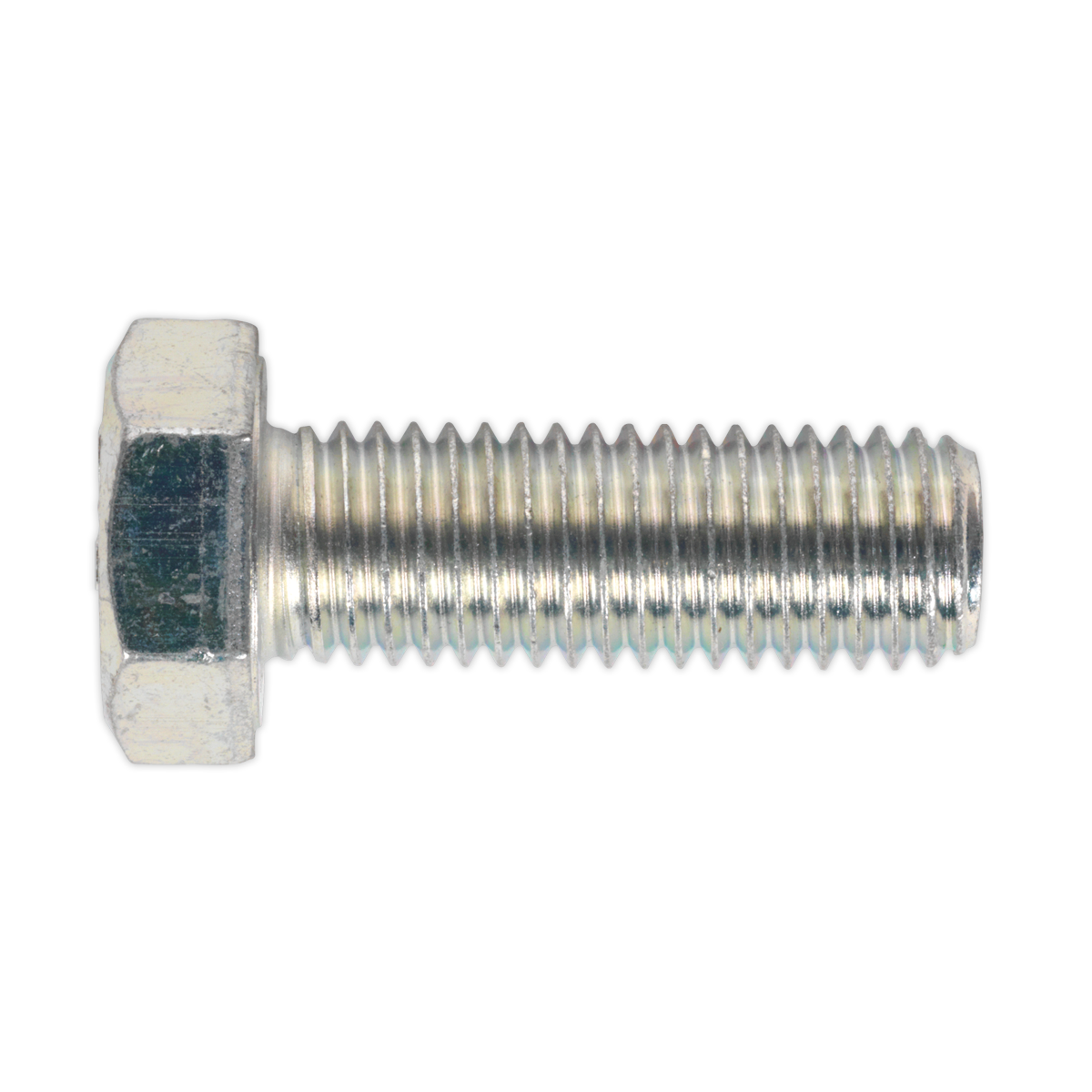 8.8 Zinc Plated HT Setscrew M14 x 40mm, DIN 933 - Pack of 10 SS1440
