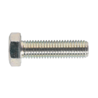 8.8 Zinc Plated HT Setscrew M14 x 50mm, DIN 933 - Pack of 10 SS1450
