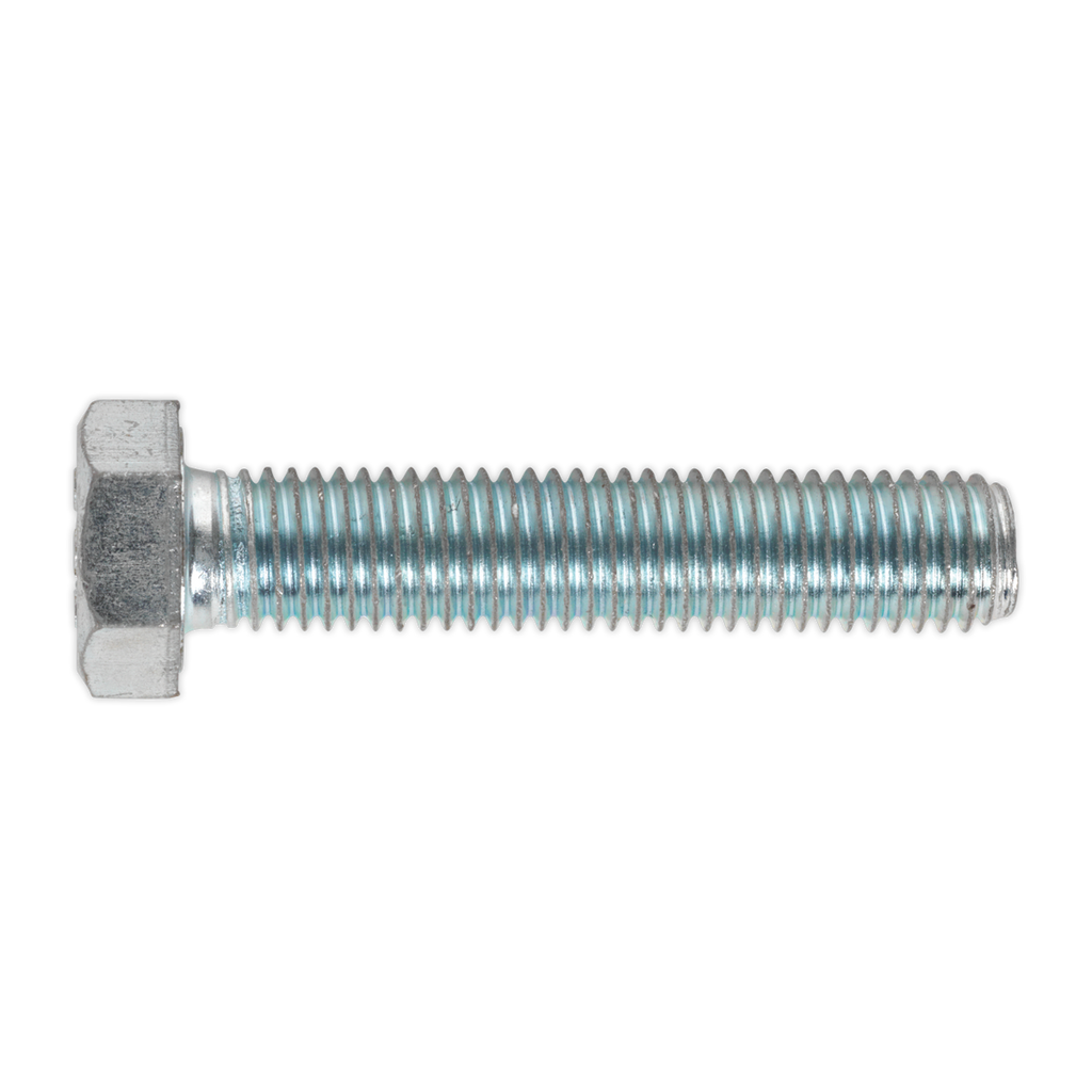 8.8 Zinc Plated HT Setscrew M14 x 70mm, DIN 933 - Pack of 10 SS1470