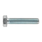 8.8 Zinc Plated HT Setscrew M14 x 70mm, DIN 933 - Pack of 10 SS1470