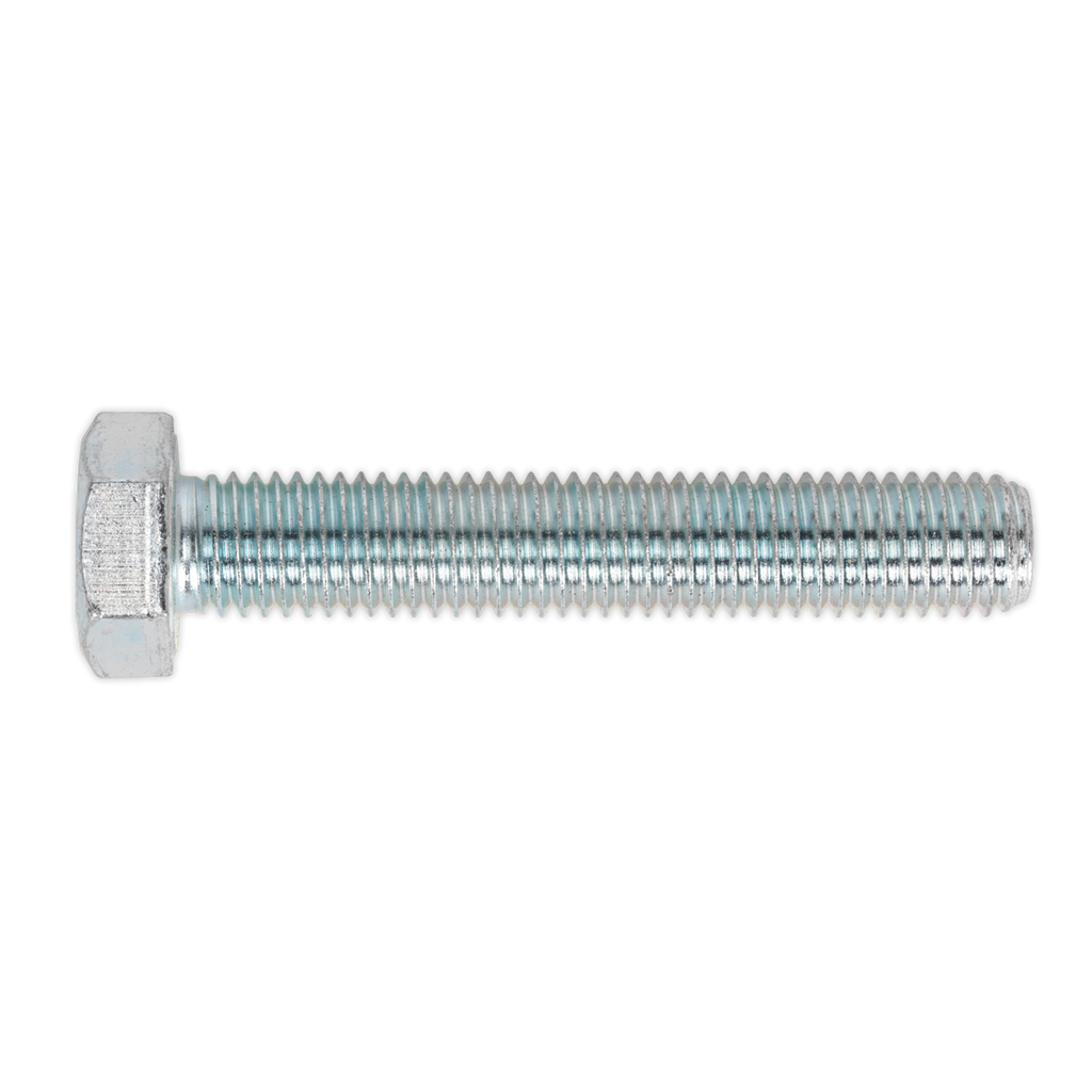 8.8 Zinc Plated HT Setscrew M14 x 80mm, DIN 933 - Pack of 10 SS1480