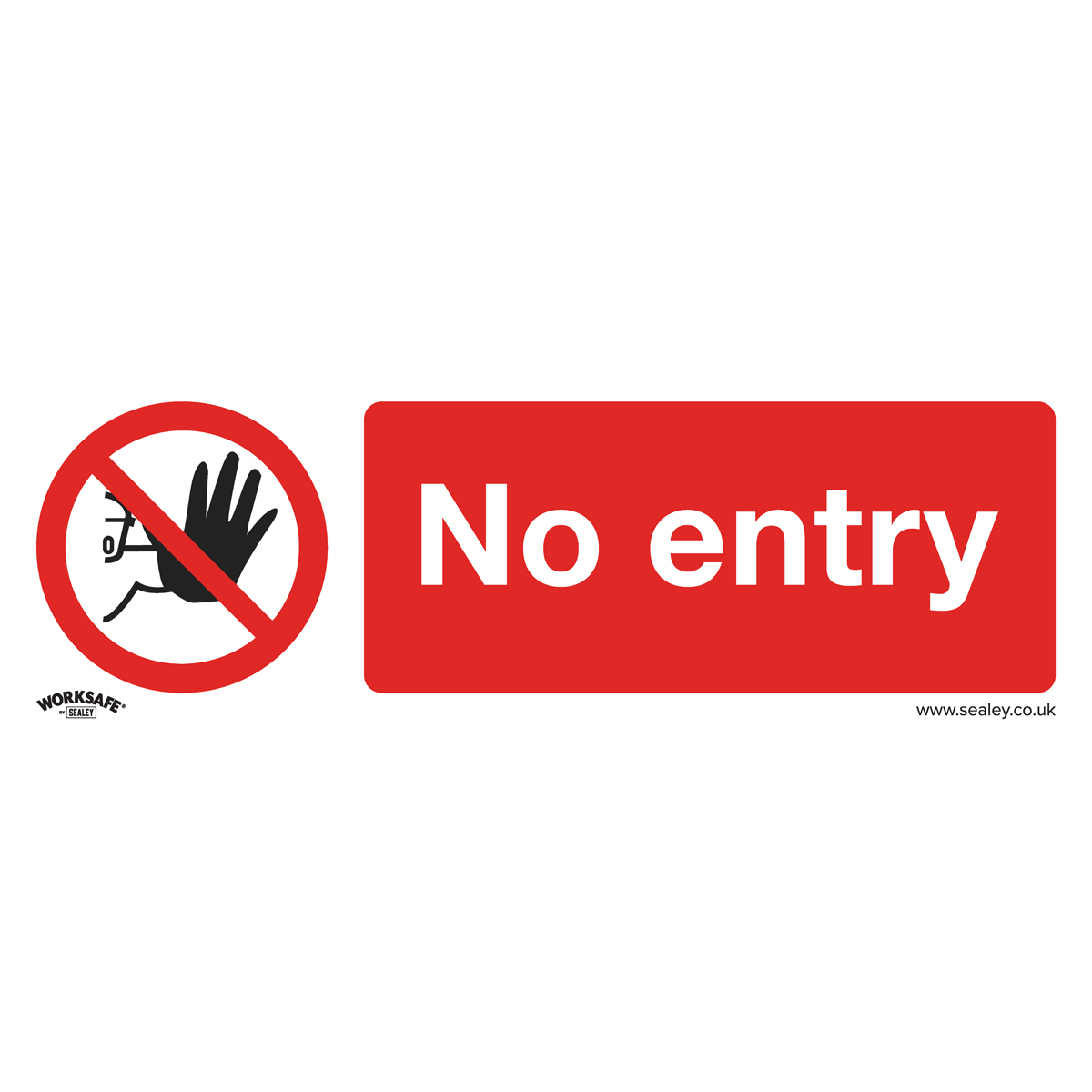 No Entry Safety Sign - Rigid Plastic SS14P1