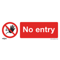 No Entry Safety Sign - Self-Adhesive Vinyl SS14V1