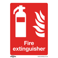 Fire Extinguisher Safety Sign - Self-Adhesive Vinyl SS15V1