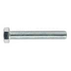 8.8 Zinc Plated HT Setscrew M16 x 100mm, DIN 933 - Pack of 5 SS16100