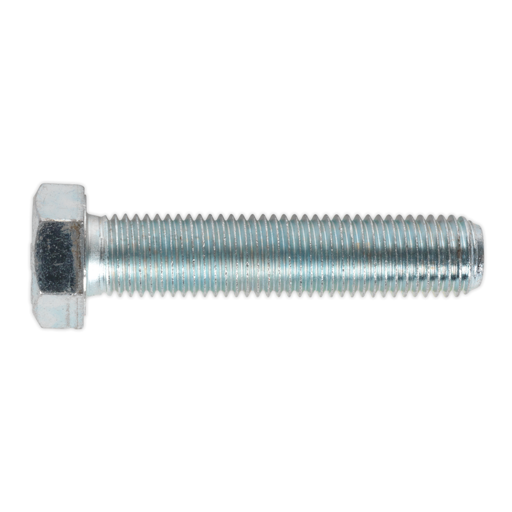 8.8 Zinc Plated HT Setscrew M16 x 75mm, DIN 933 - Pack of 10 SS1675