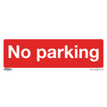 No Parking Safety Sign, Rigid Plastic - Pack of 10 SS16P10