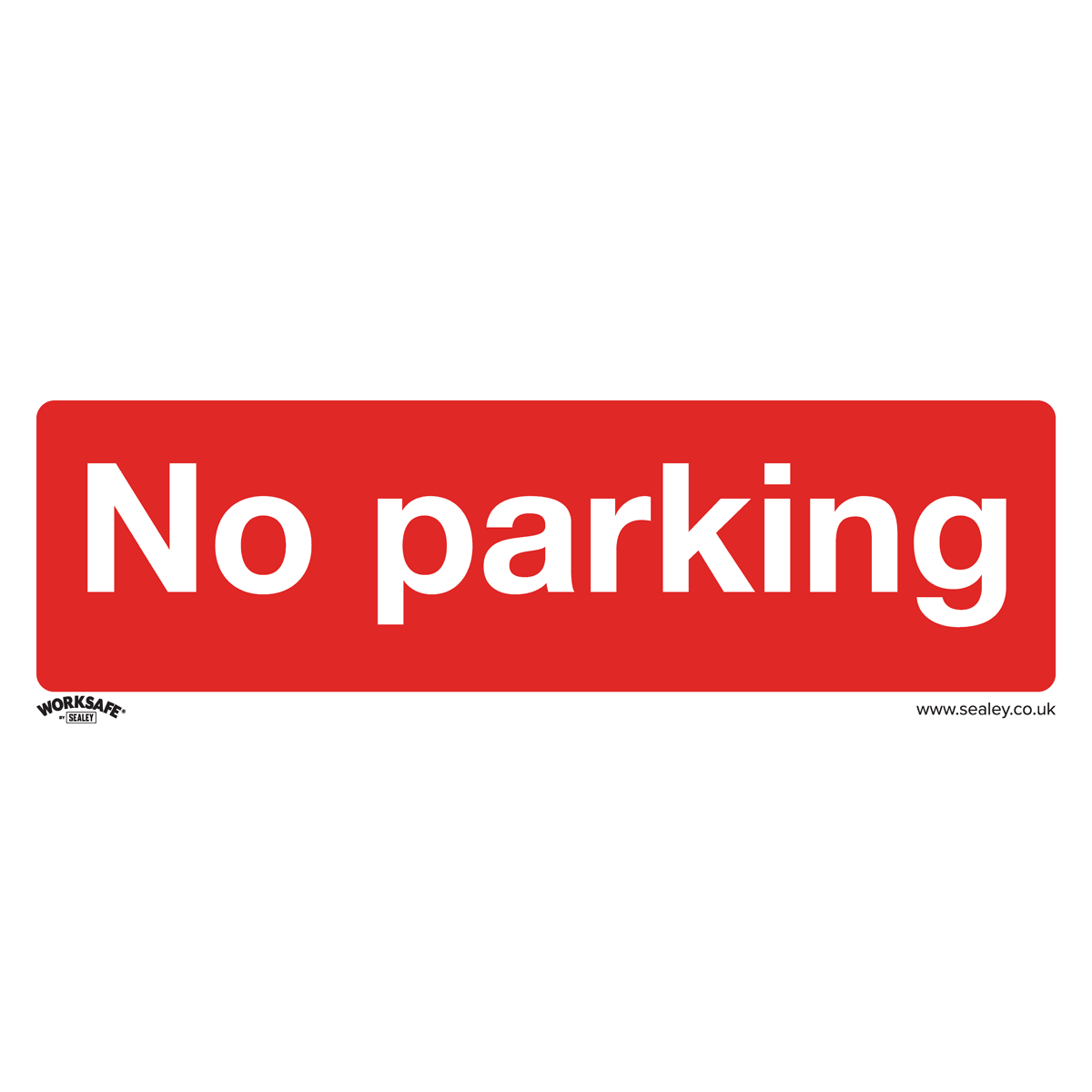 No Parking Safety Sign, Rigid Plastic - Pack of 10 SS16P10