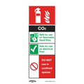 CO2 Fire Extinguisher Safety Sign - Rigid Plastic SS21P1