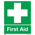 First Aid Safety Sign - Self-Adhesive Vinyl SS26V1