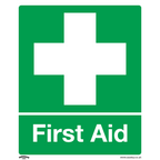 First Aid Safety Sign - Self-Adhesive Vinyl SS26V1