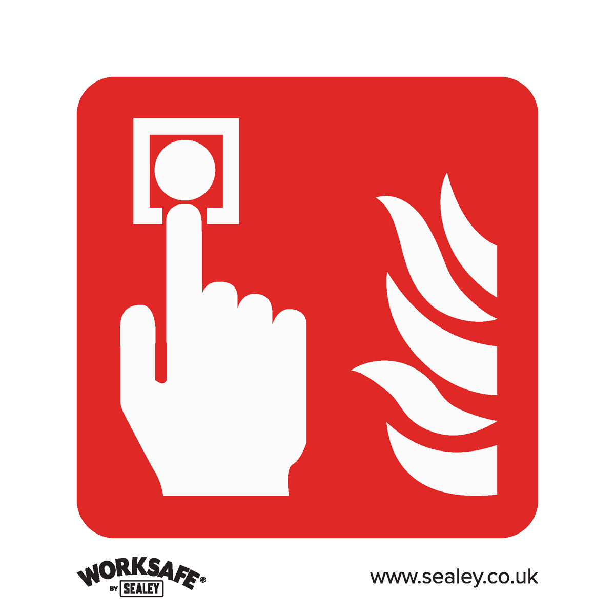 Fire Alarm Symbol Safety Sign - Rigid Plastic SS31P1