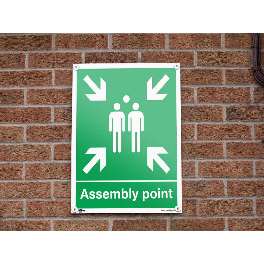 Assembly Point Safety Sign - Rigid Plastic SS37P1