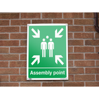 Assembly Point Safety Sign - Rigid Plastic SS37P1
