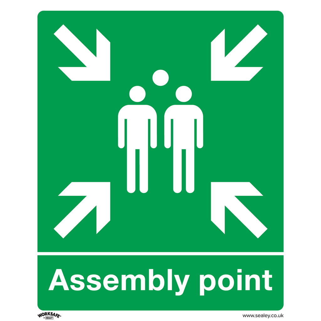 Assembly Point Safety Sign - Rigid Plastic SS37P1
