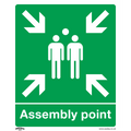 Assembly Point Safety Sign - Rigid Plastic SS37P1
