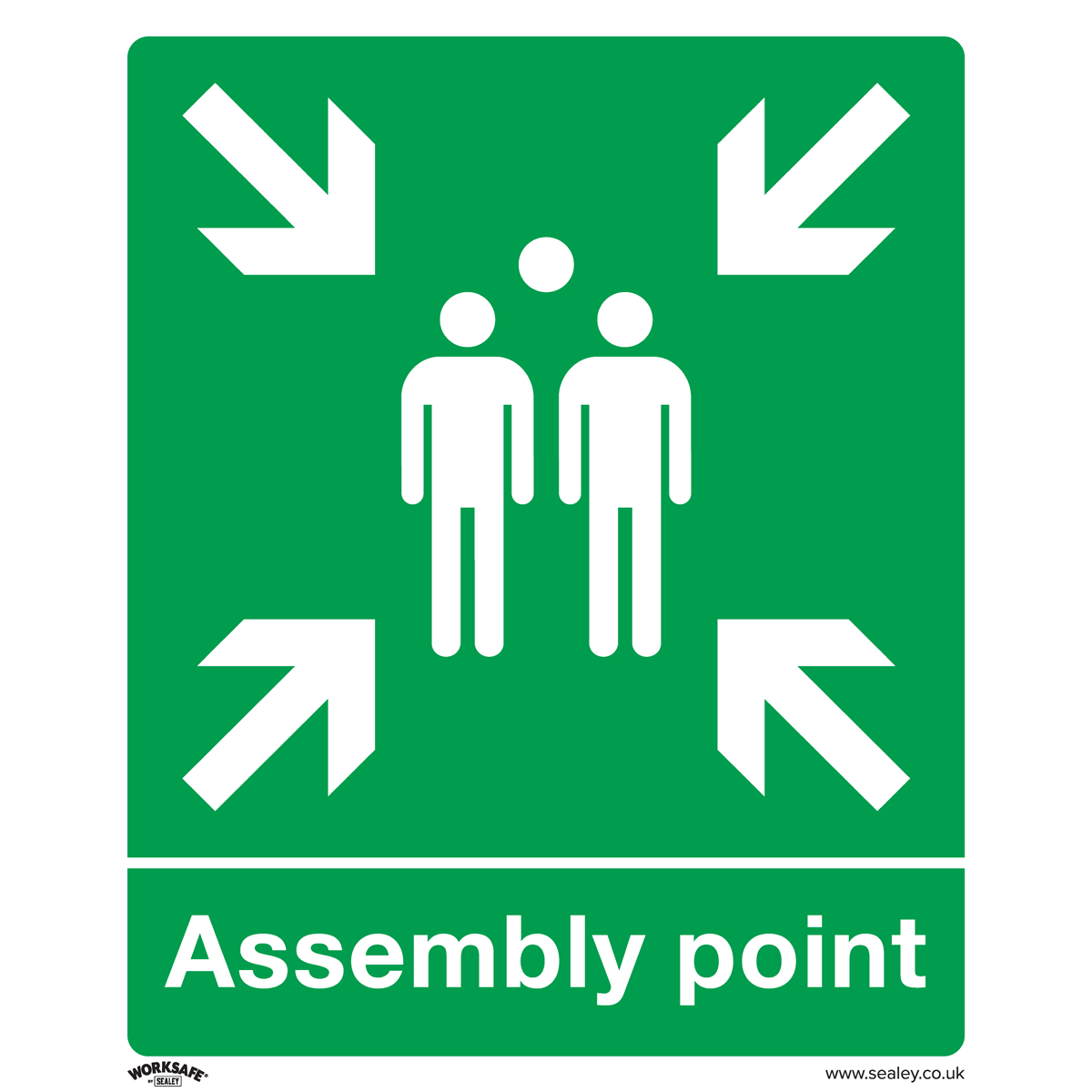 Assembly Point Safety Sign - Rigid Plastic SS37P1