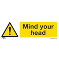 Mind Your Head Safety Sign - Self-Adhesive Vinyl SS39V1