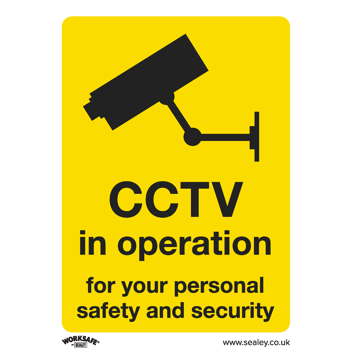 CCTV Safety Sign - Rigid Plastic SS40P1