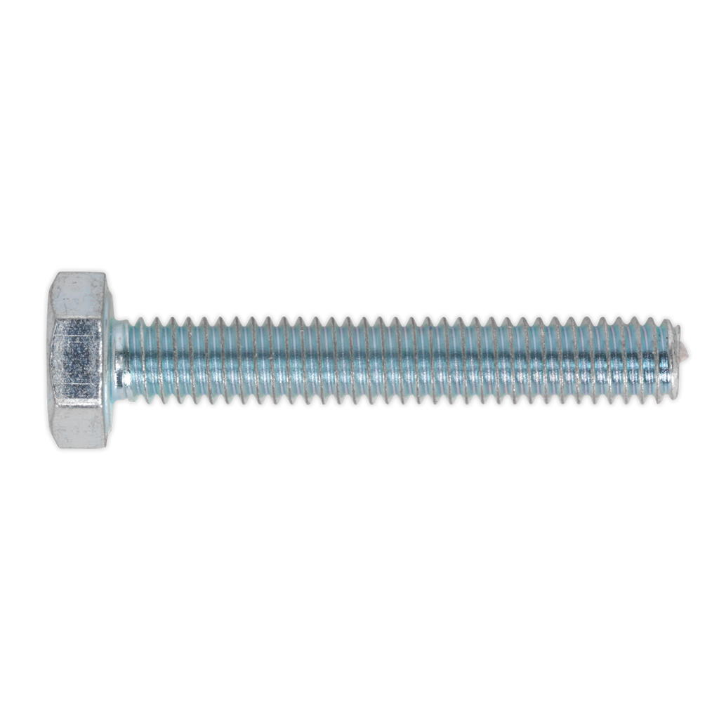 8.8 Zinc Plated HT Setscrew M4 x 25mm, DIN 933 - Pack of 50 SS425