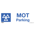 MOT Parking Safety Sign, Self-Adhesive Vinyl - Pack of 10 SS49V10