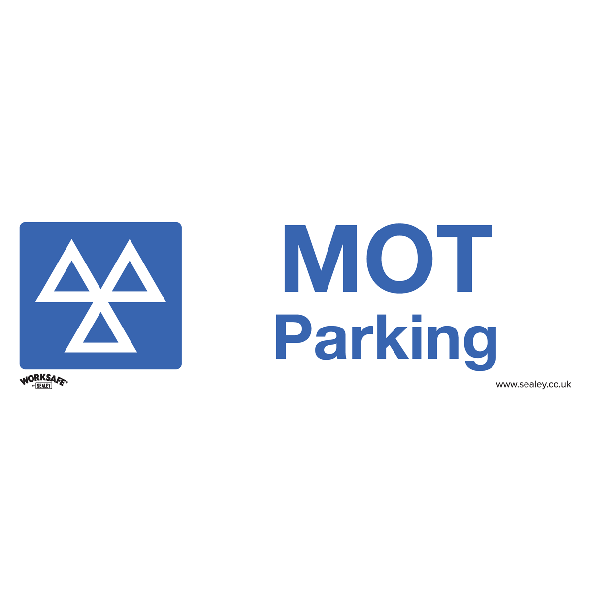 MOT Parking Safety Sign, Self-Adhesive Vinyl - Pack of 10 SS49V10