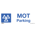 MOT Parking Safety Sign, Self-Adhesive Vinyl SS49V1