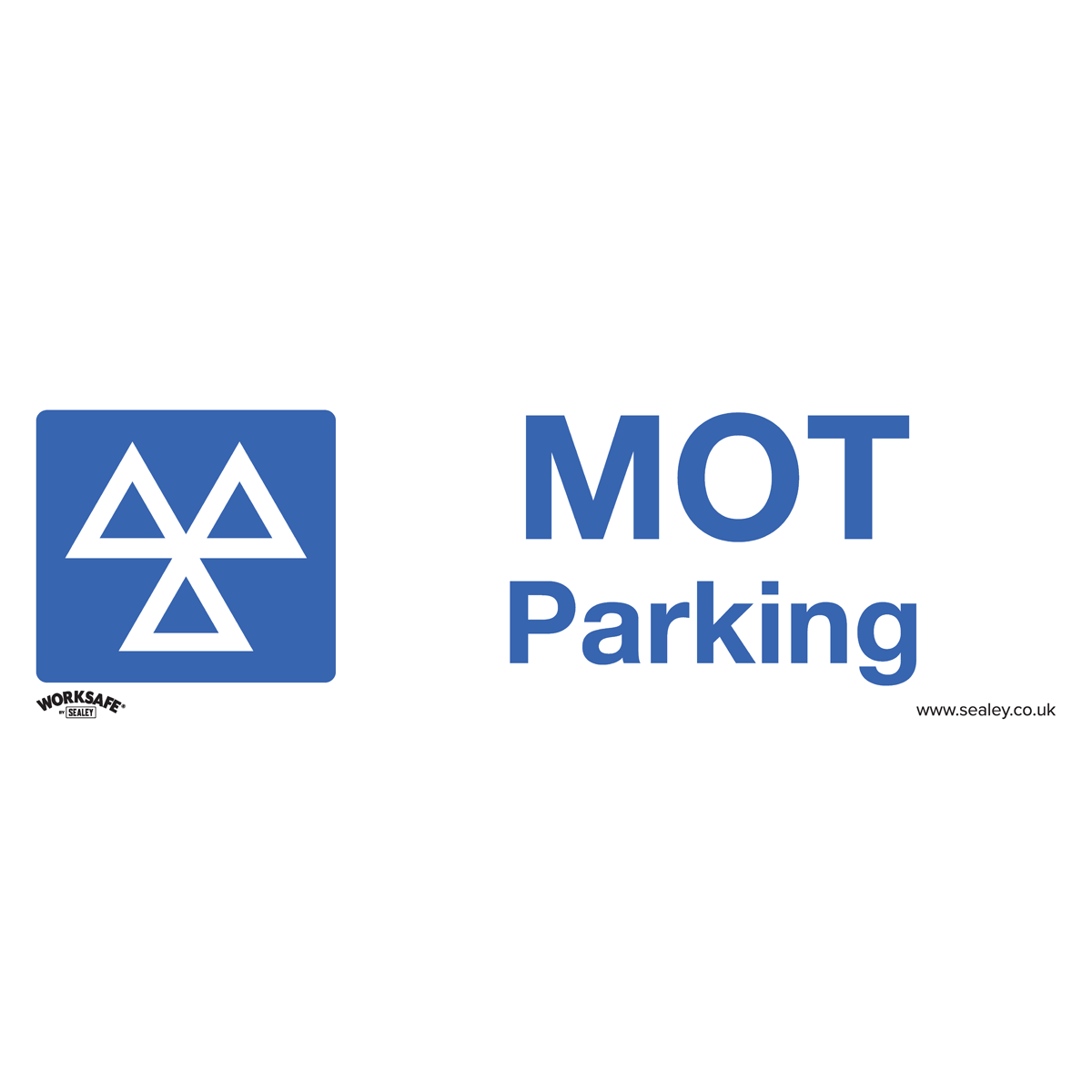 MOT Parking Safety Sign, Self-Adhesive Vinyl SS49V1