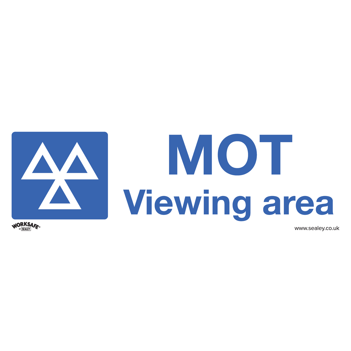 MOT Viewing Area Safety Sign - Self-Adhesive Vinyl SS50V1