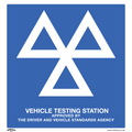 MOT Testing Station Safety Sign - Aluminium Composite SS51A1