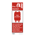Fire Blanket Safety Sign - Rigid Plastic SS53P1