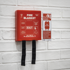 Fire Blanket Safety Sign, Self-Adhesive Vinyl - Pack of 10 SS53V10