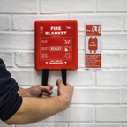 Fire Blanket Safety Sign, Self-Adhesive Vinyl - Pack of 10 SS53V10